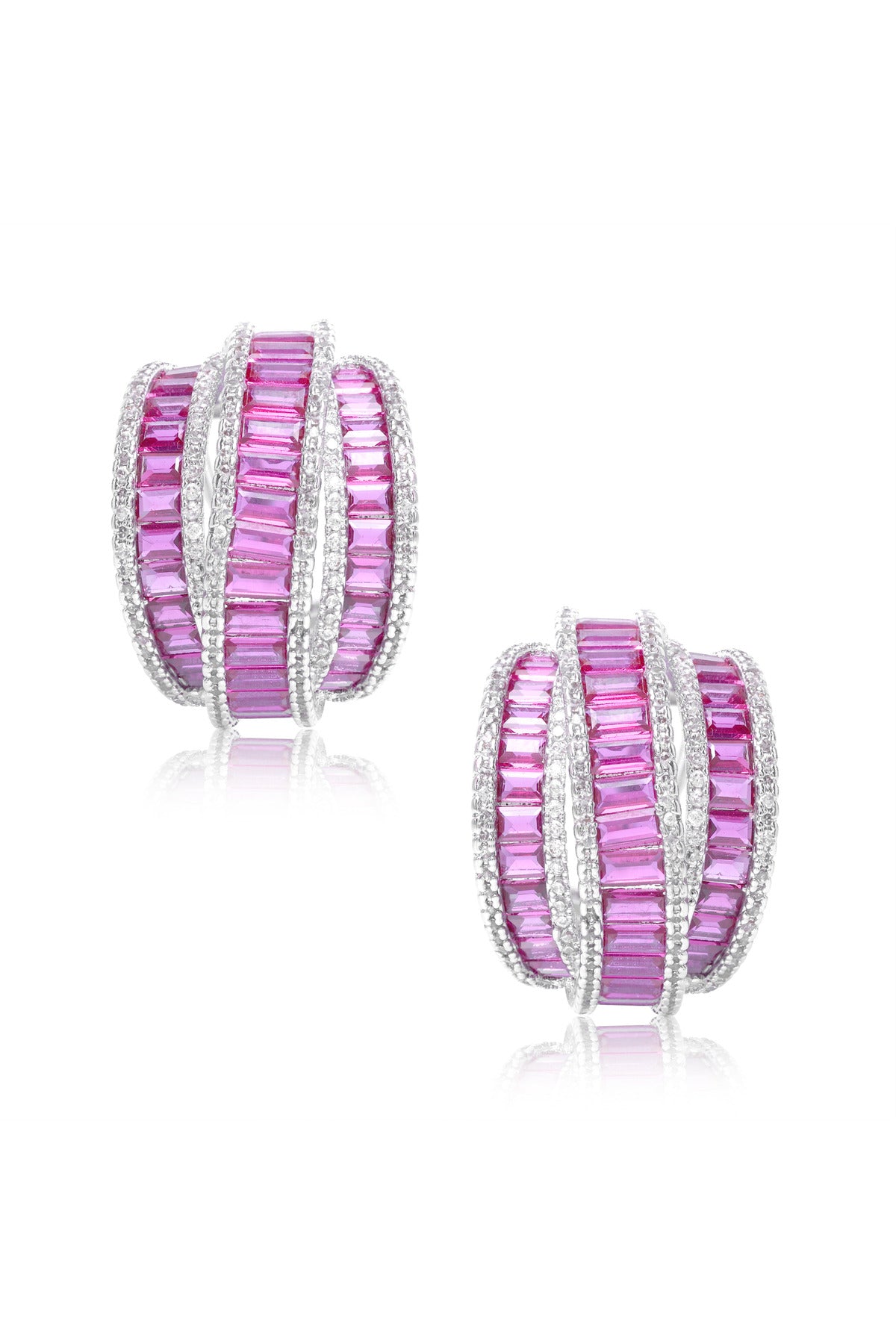Earrings | Rosé Glow Hoops