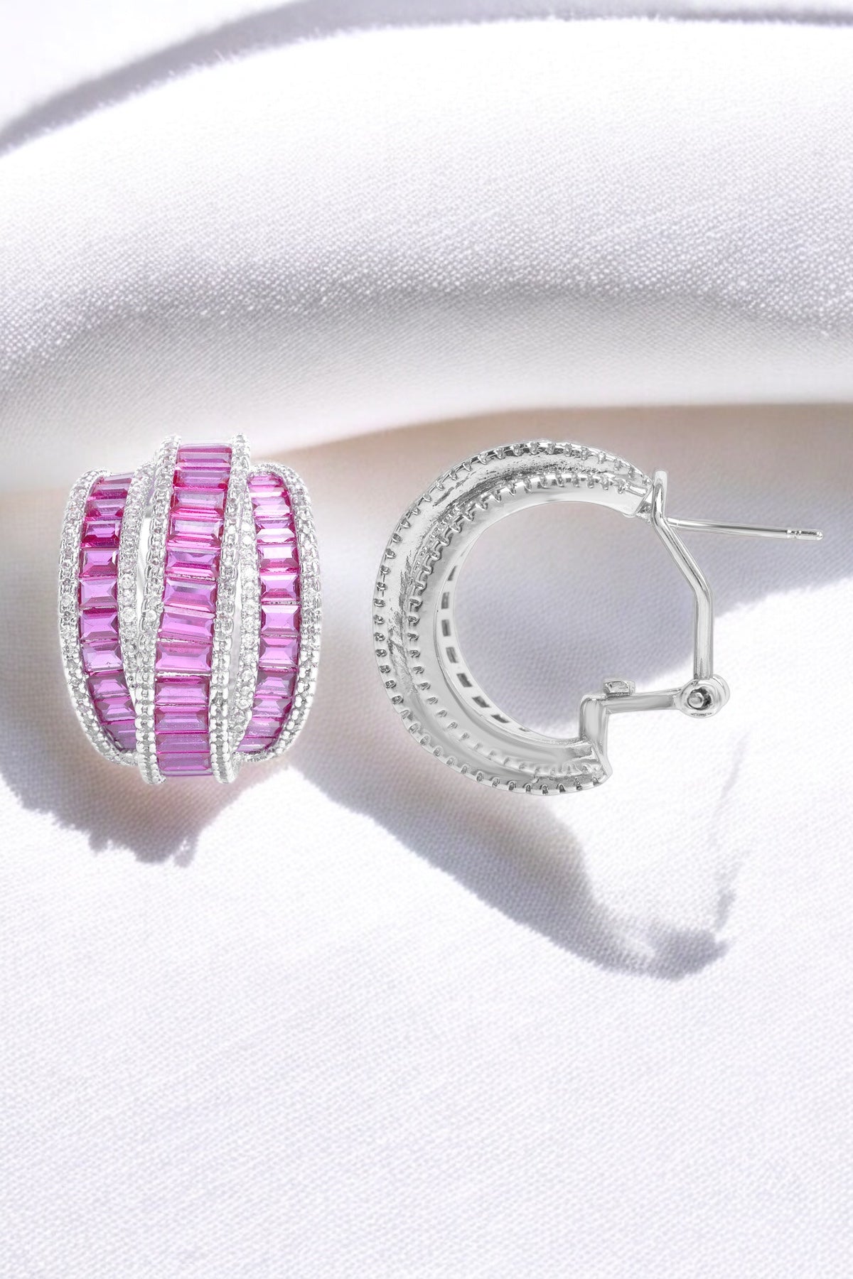 Earrings | Rosé Glow Hoops