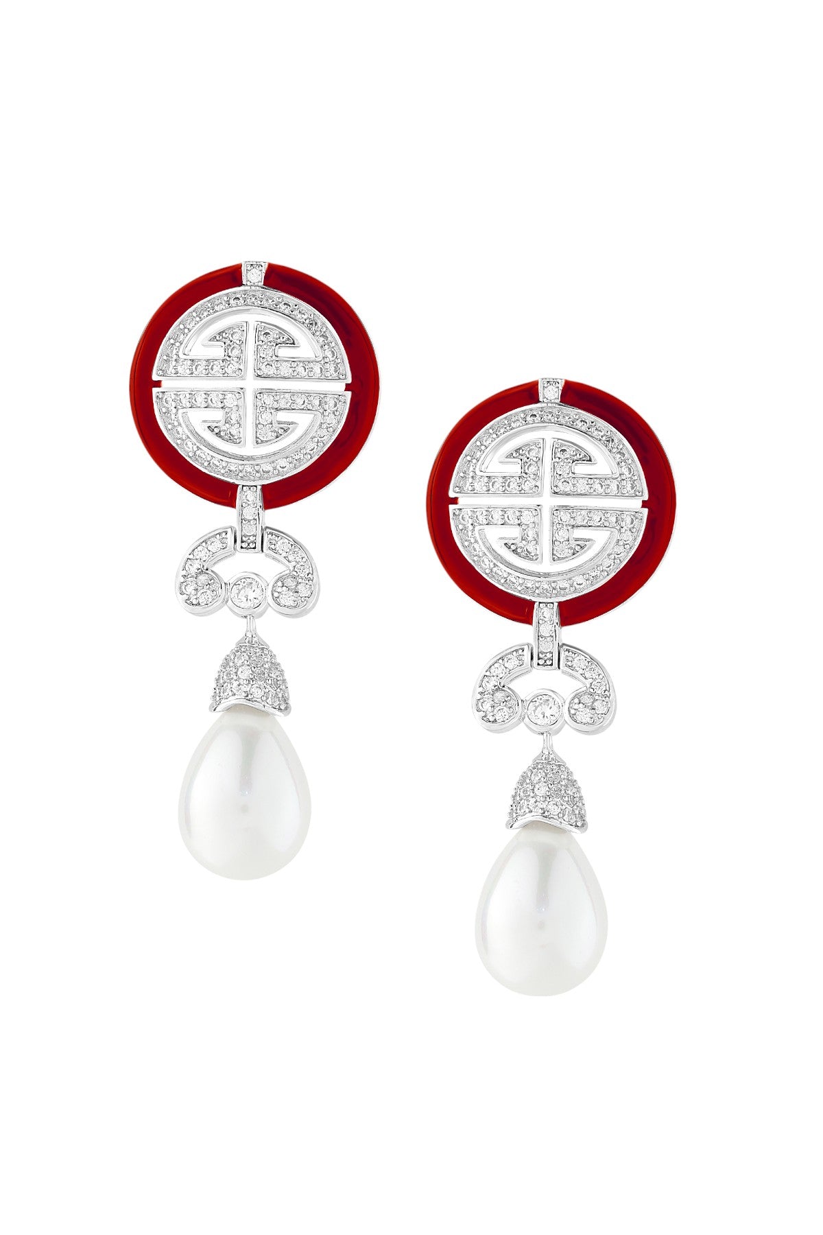 Earrings | Black Chic Pearl Drops