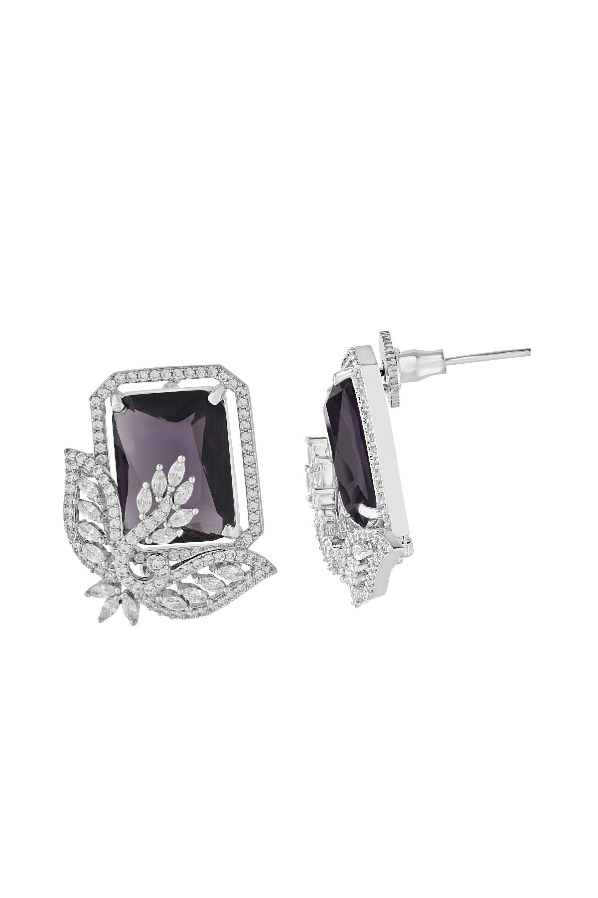 Earrings | Studs | Amethyst Allure