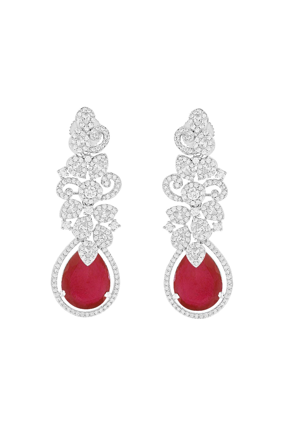 Earrings | Fiery Radiance Diamante