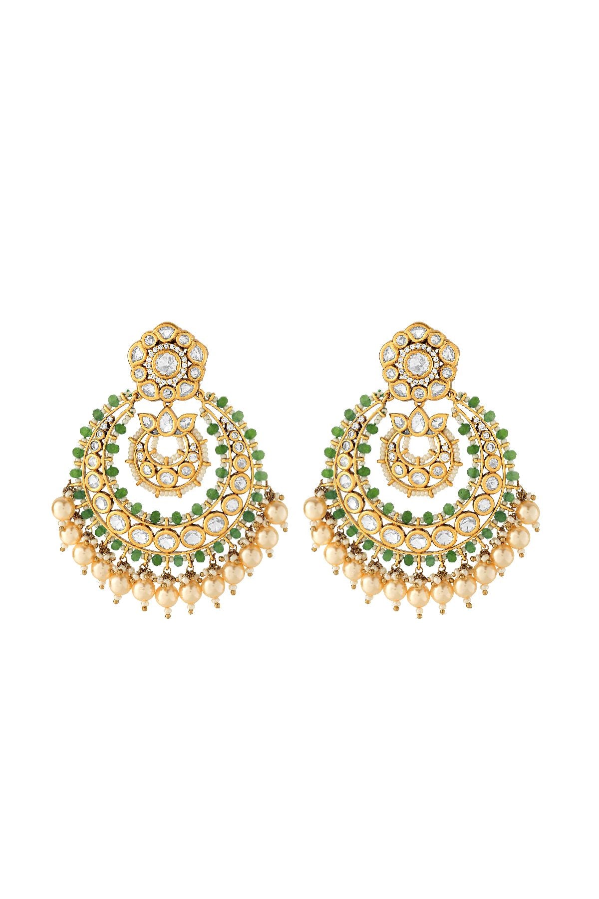 Earrings | Show-stopper Kundan Chandbali