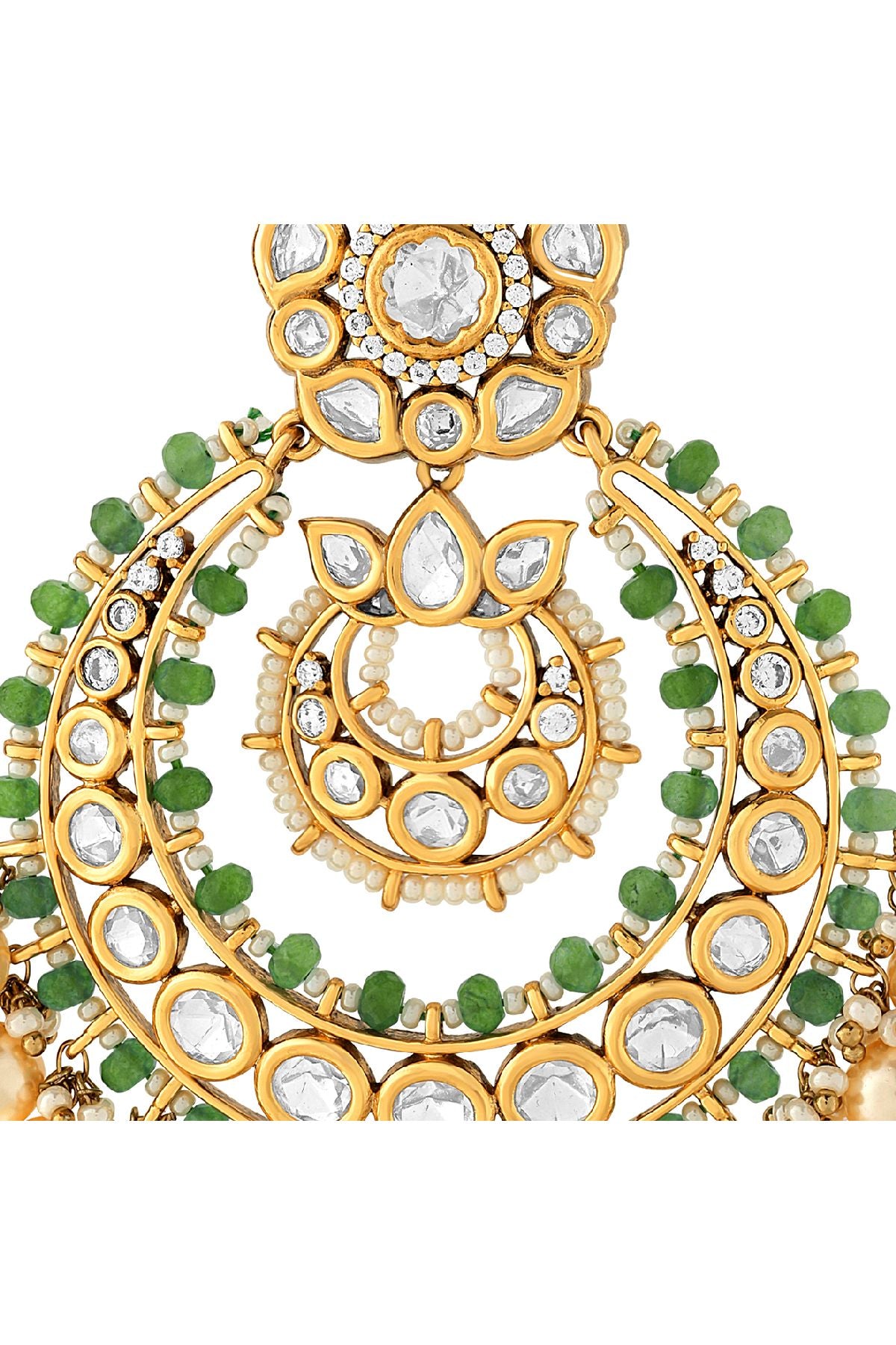Earrings | Show-stopper Kundan Chandbali