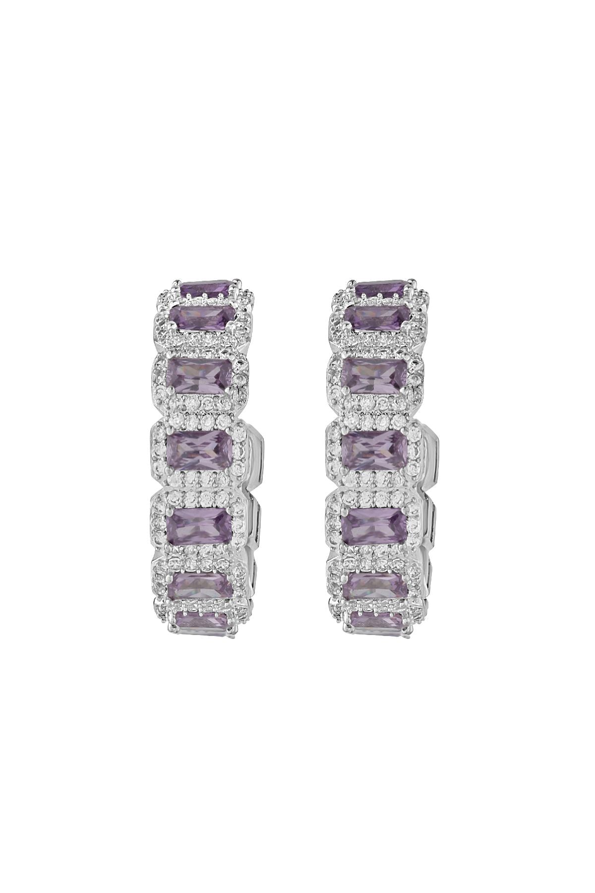 Earrings | Luxe Lavender Hoops