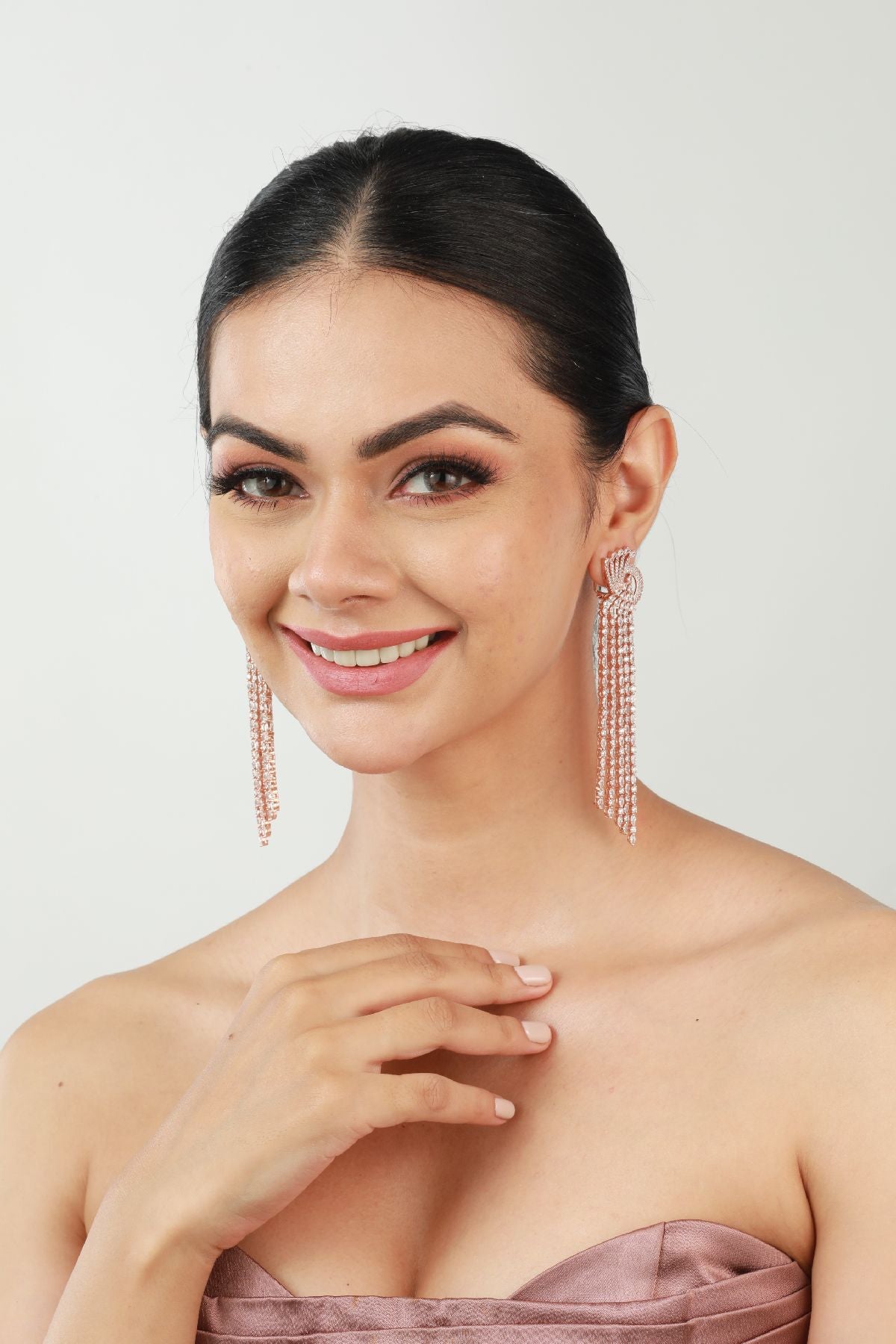 Gleaming Diamonte Shoulder Dusters