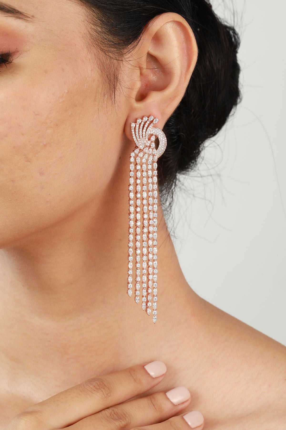 Gleaming Diamonte Shoulder Dusters
