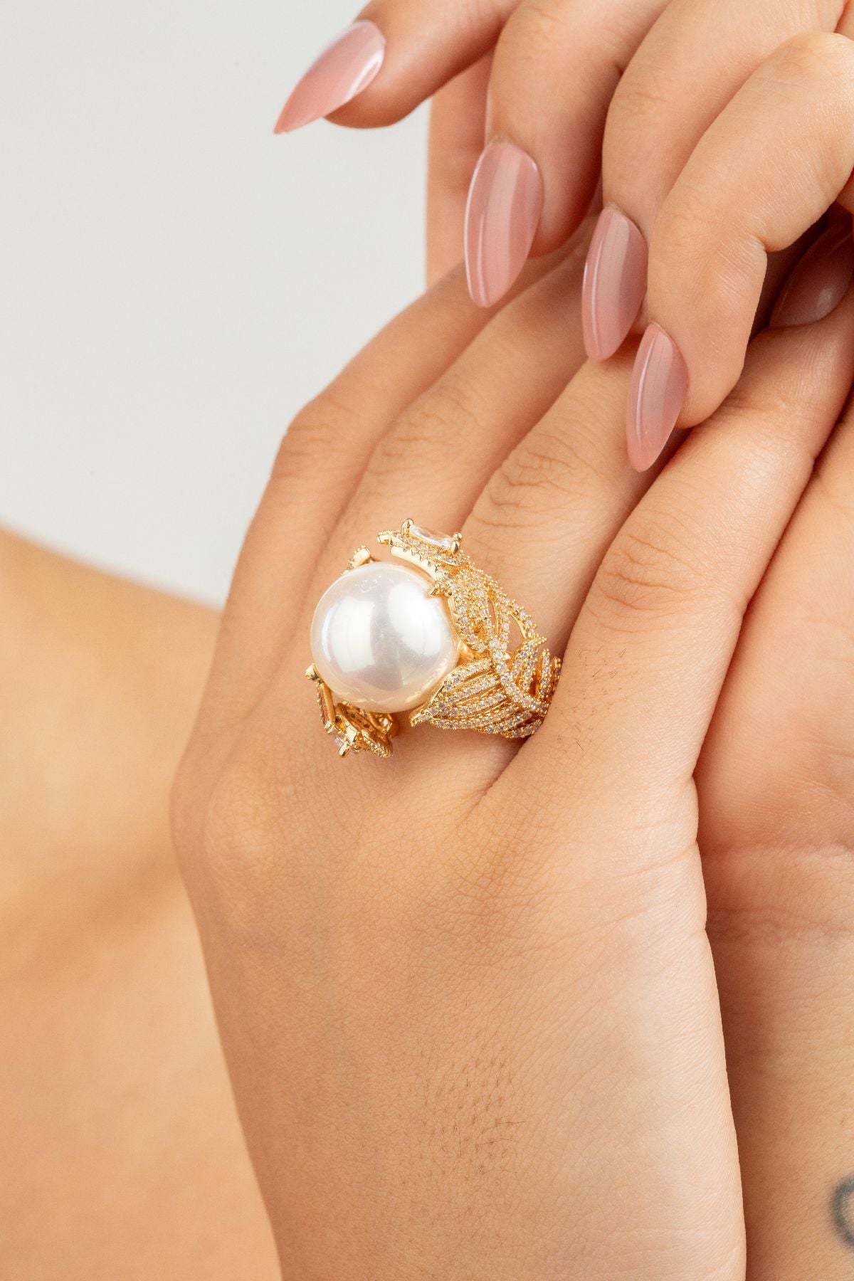 Enchanted Pearl Cocktail Ring