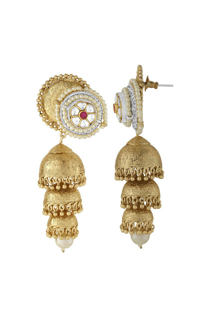 Earrings | Antique Gold Jhumki