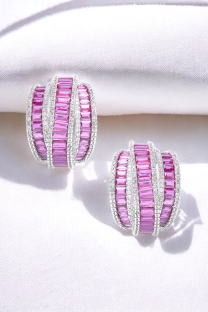Earrings | Rosé Glow Hoops