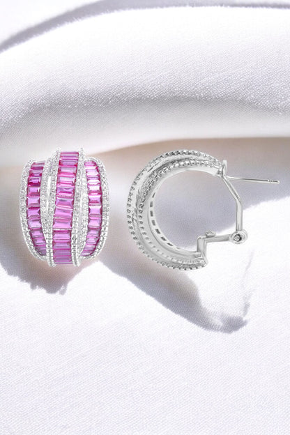 Earrings | Rosé Glow Hoops