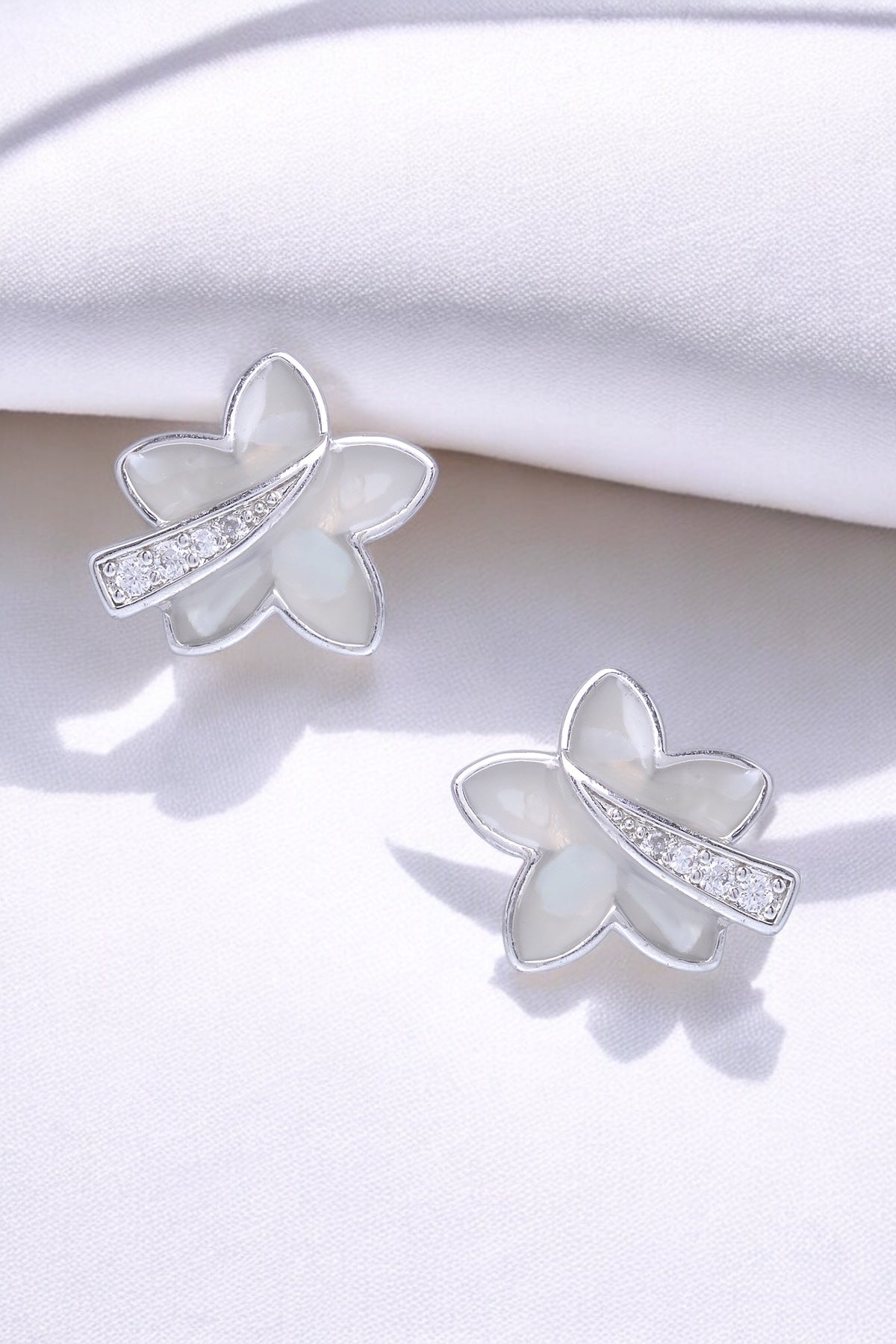 Earrings | Moon Petal Studs