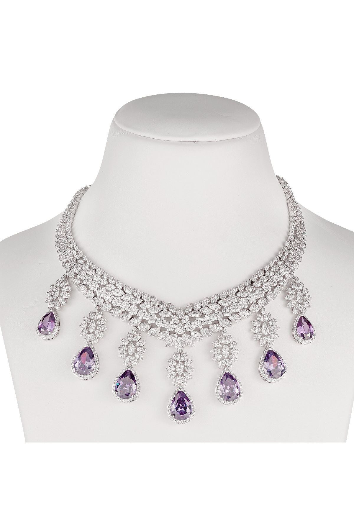 Necklace Set | Violet Radiance Diamante