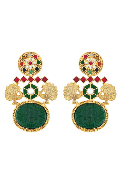 Earrings | Nyra Navratna Golden