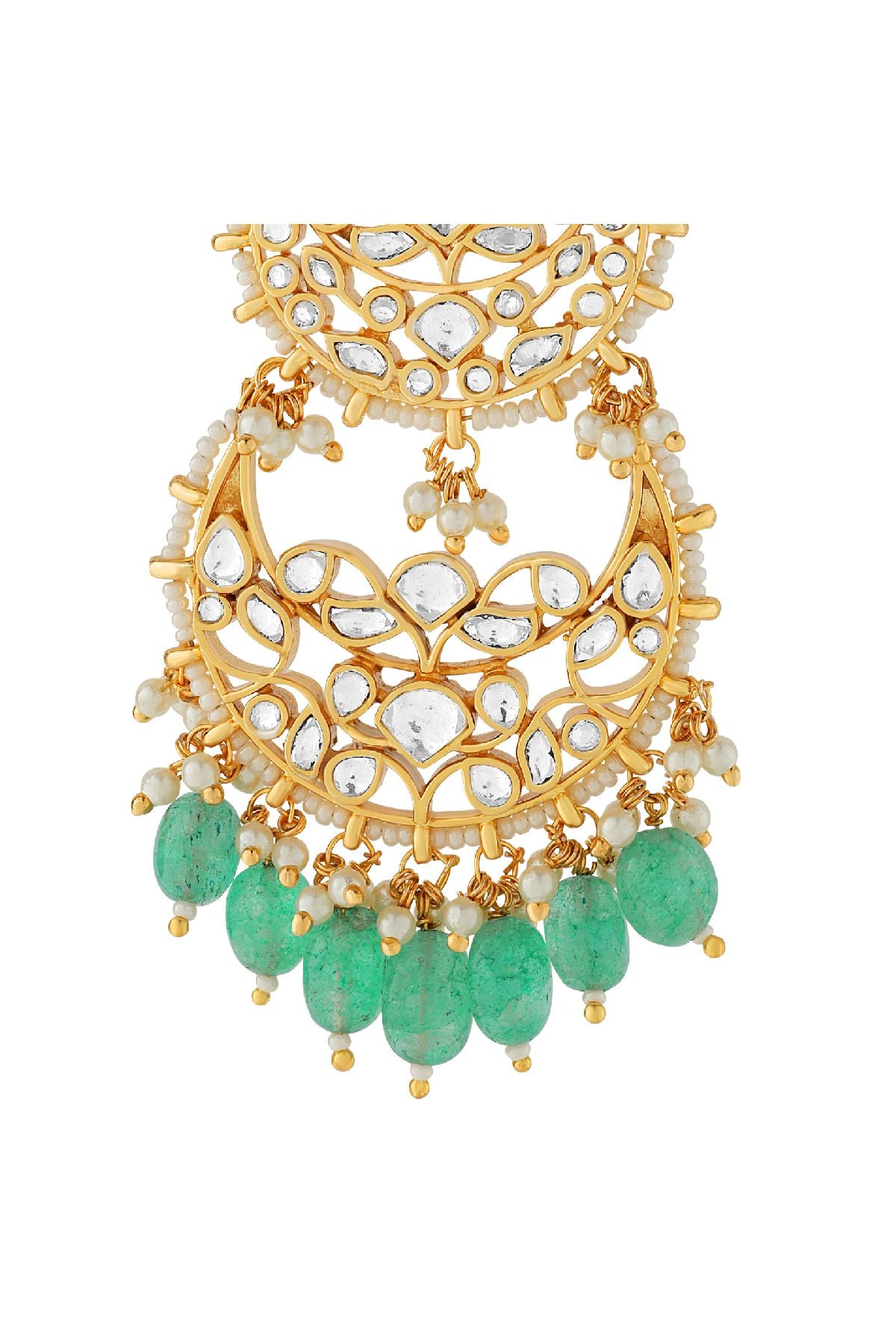 Earrings | Statement 3 layer Chandbali