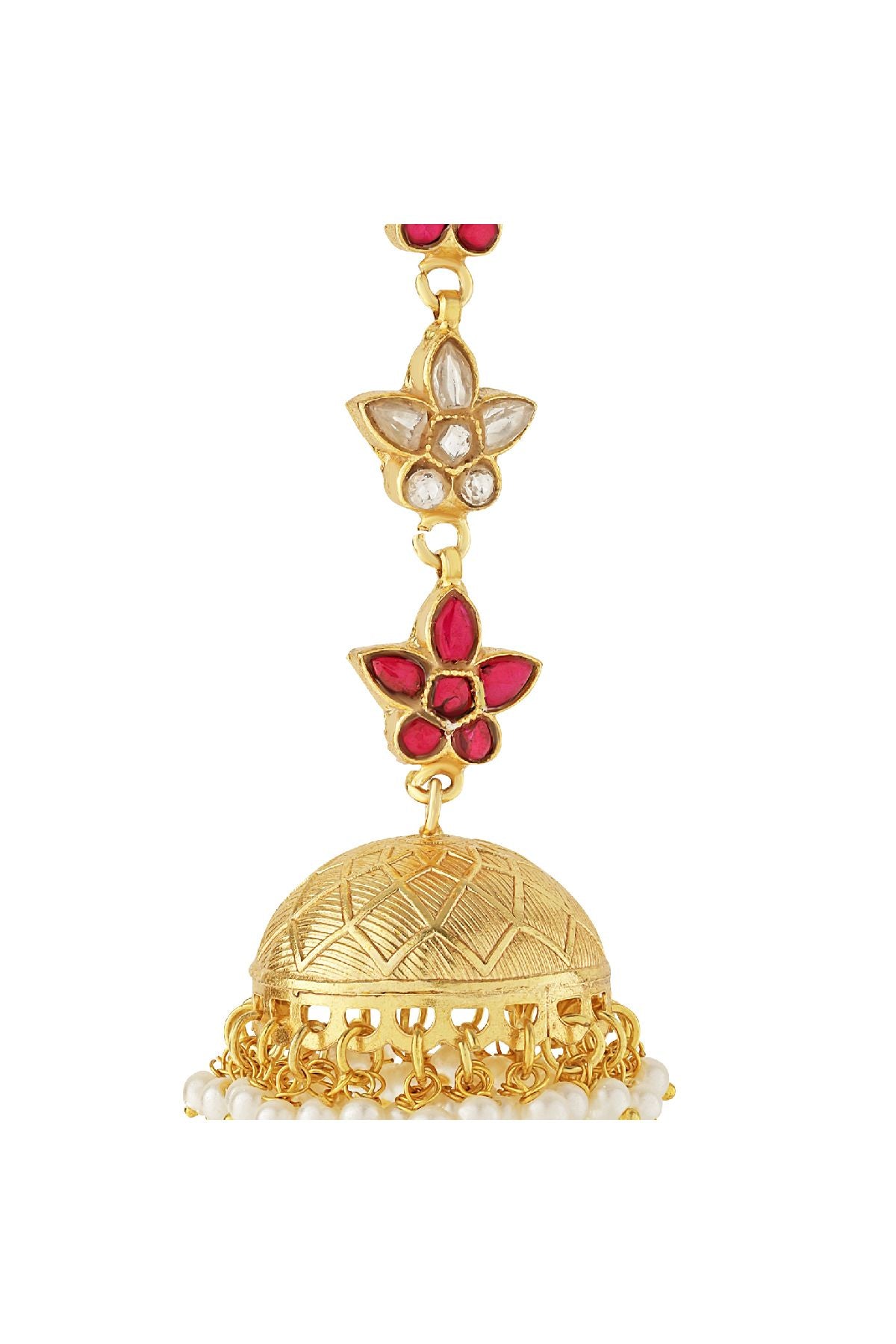 Earrings | Dainty floral jhumki