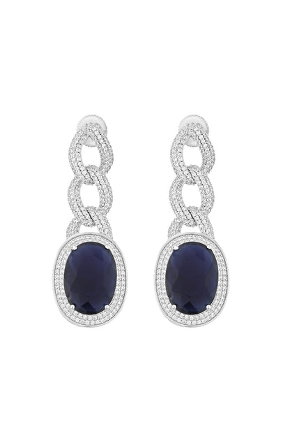 Earrings | Indigo Mirage Diamante