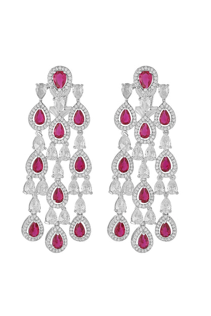Earrings | Pink Pear Chandeliers