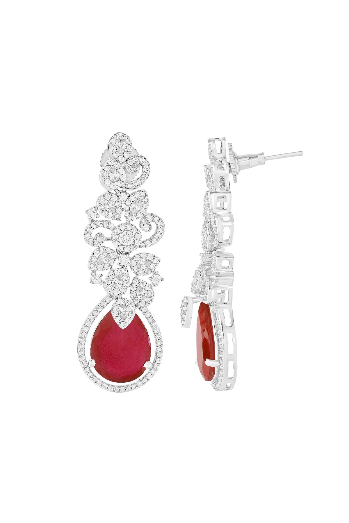 Earrings | Fiery Radiance Diamante