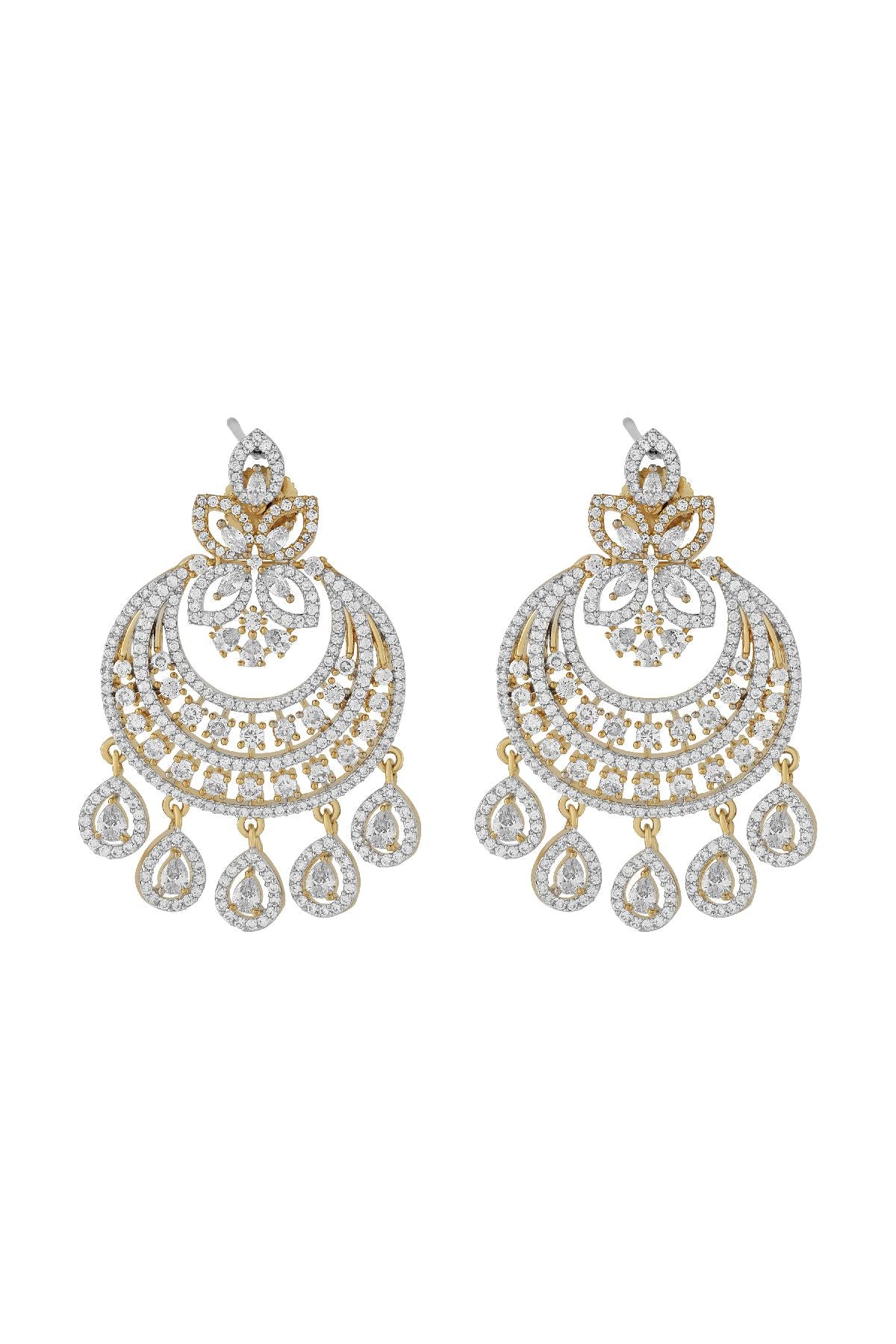 Earrings | Golden Symphony Chandbali