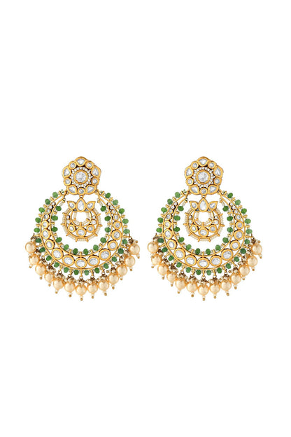 Earrings | Show-stopper Kundan Chandbali