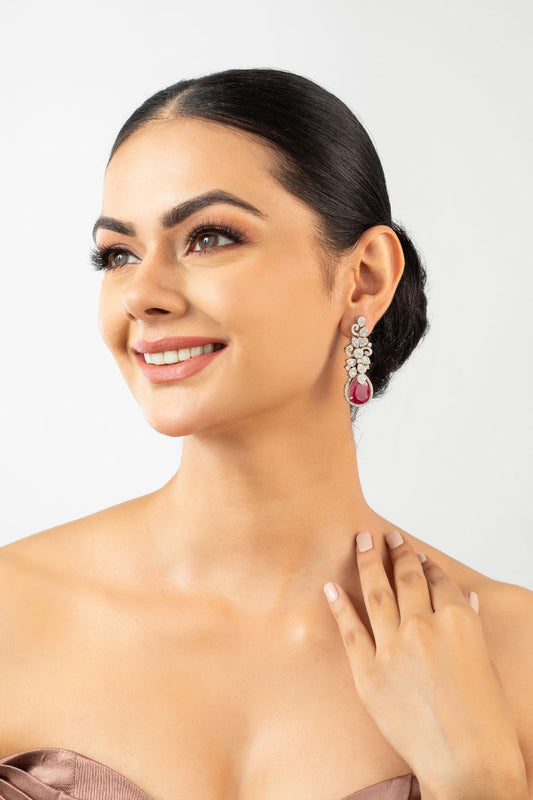 Earrings | Fiery Radiance Diamante