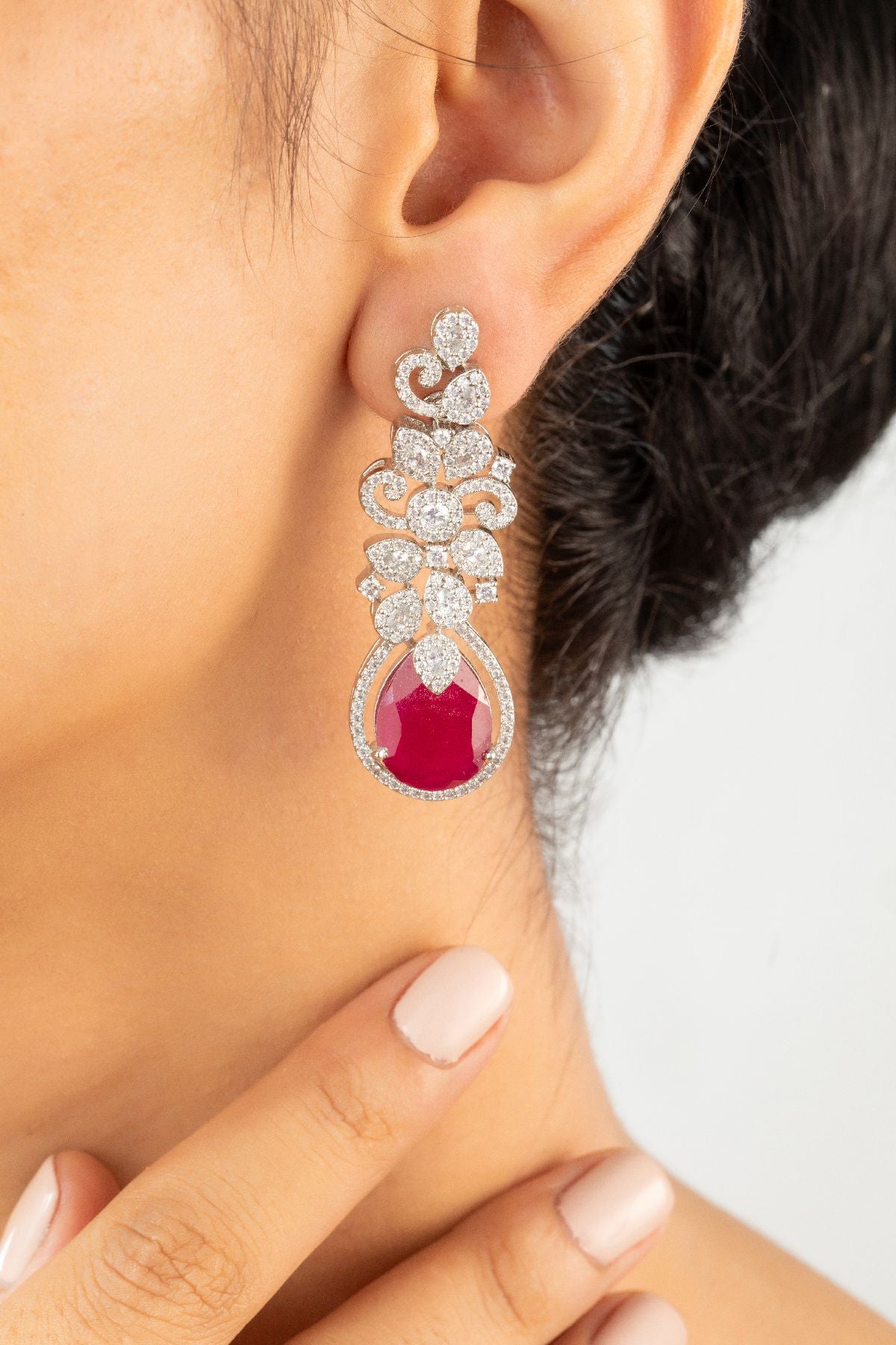 Earrings | Fiery Radiance Diamante