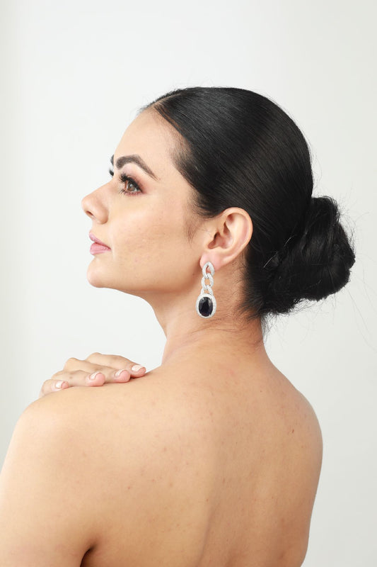 Earrings | Indigo Mirage Diamante