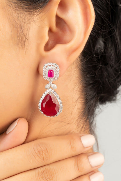 Earrings | Starlit Scarlet Drops