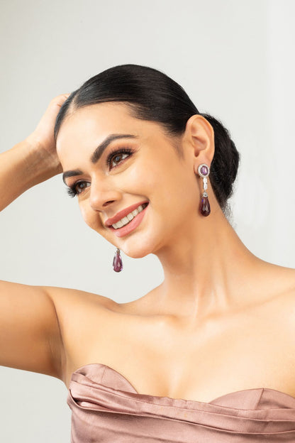 Earrings | Regal Amethyst Drops