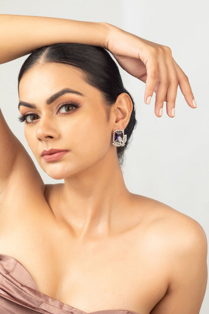 Earrings | Studs | Amethyst Allure