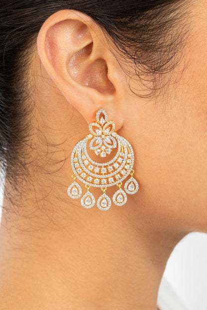 Earrings | Golden Symphony Chandbali