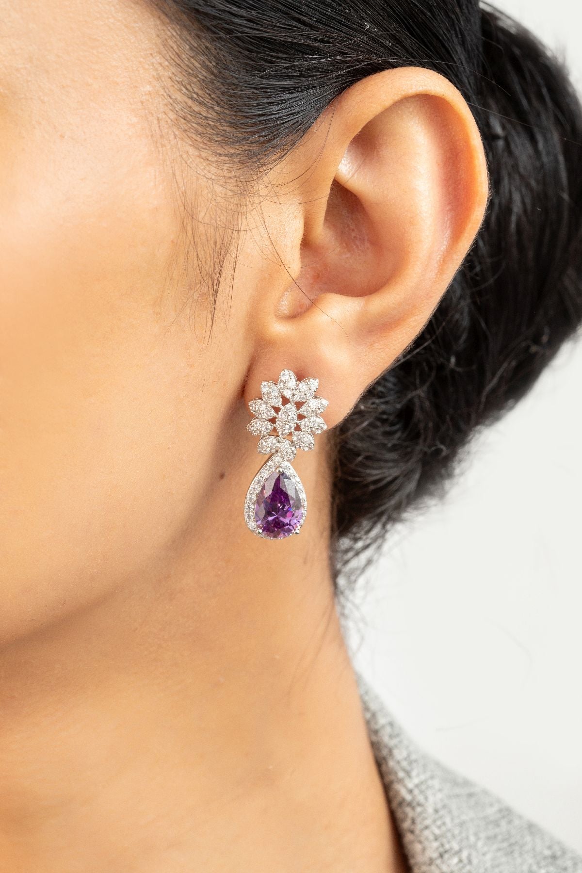 Necklace Set | Violet Radiance Diamante