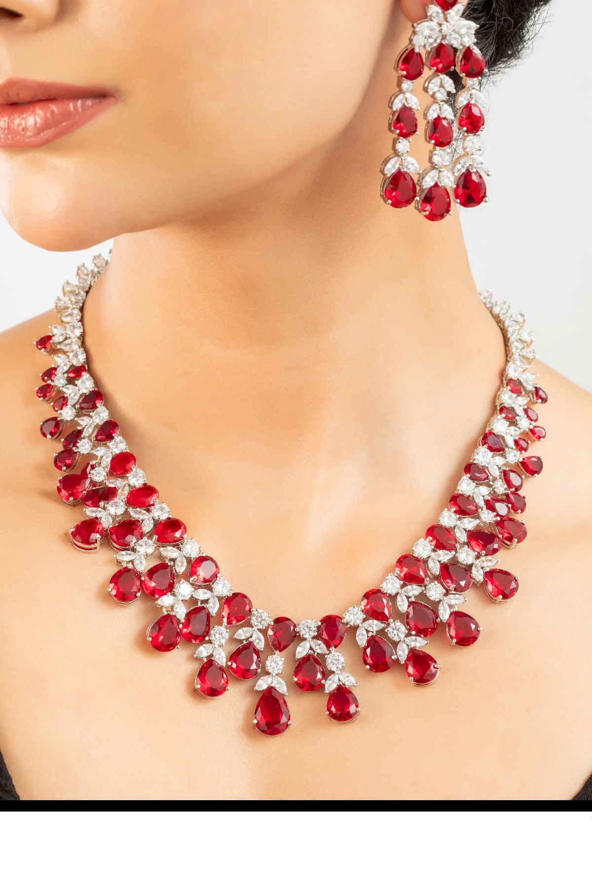 Necklace Set | Drape of Diamante