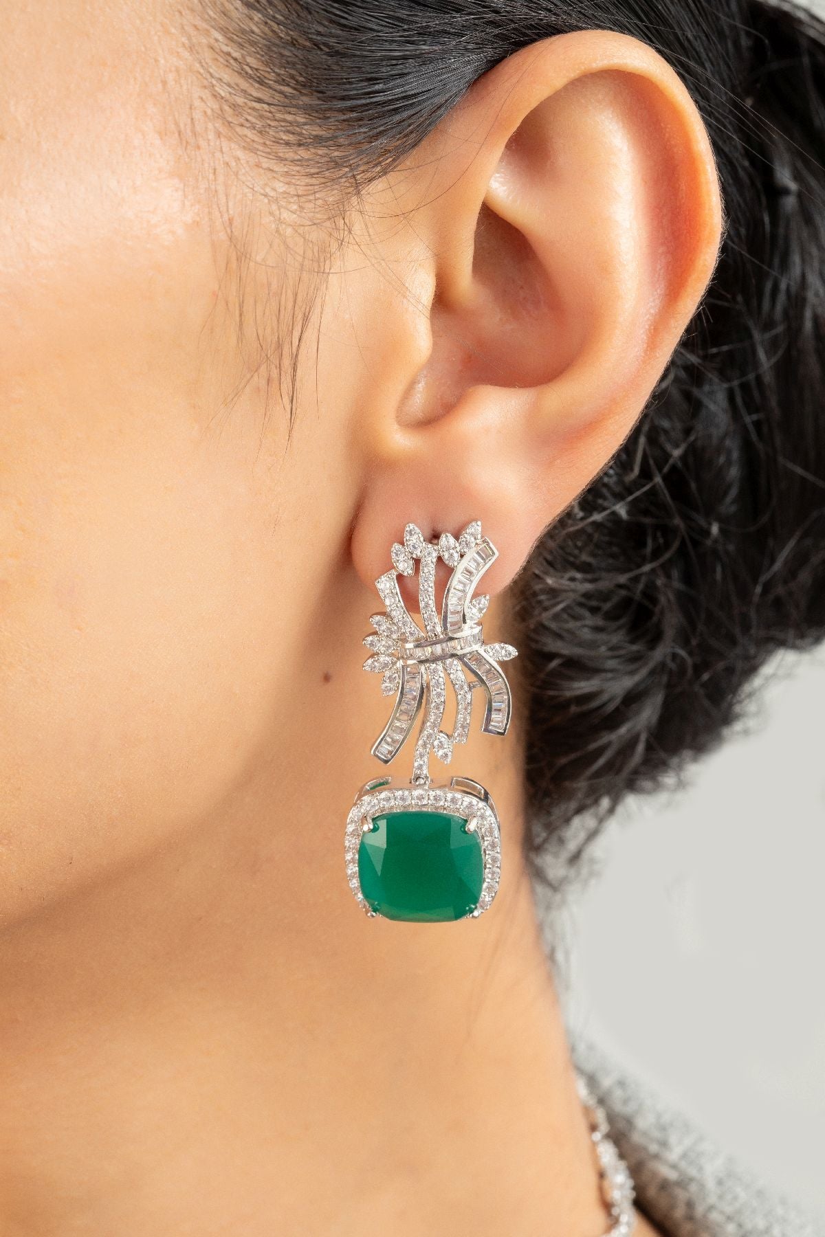 Necklace Set | Ethereal Emerald and Diamante Set