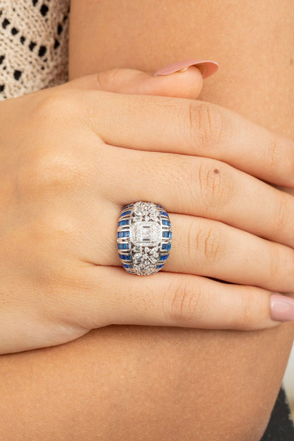 Ring | Blue Radiance Diamante