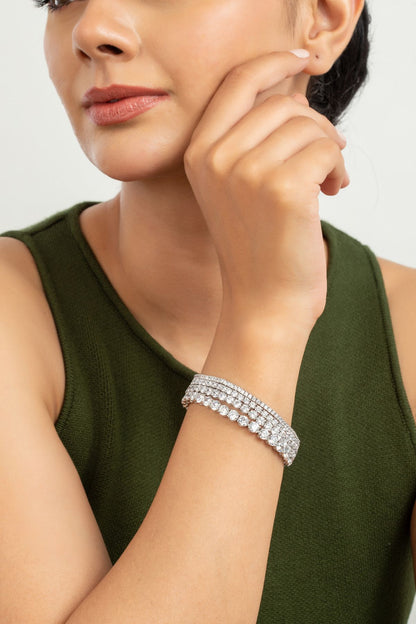 Bracelet | Radiant Diamante Quartet