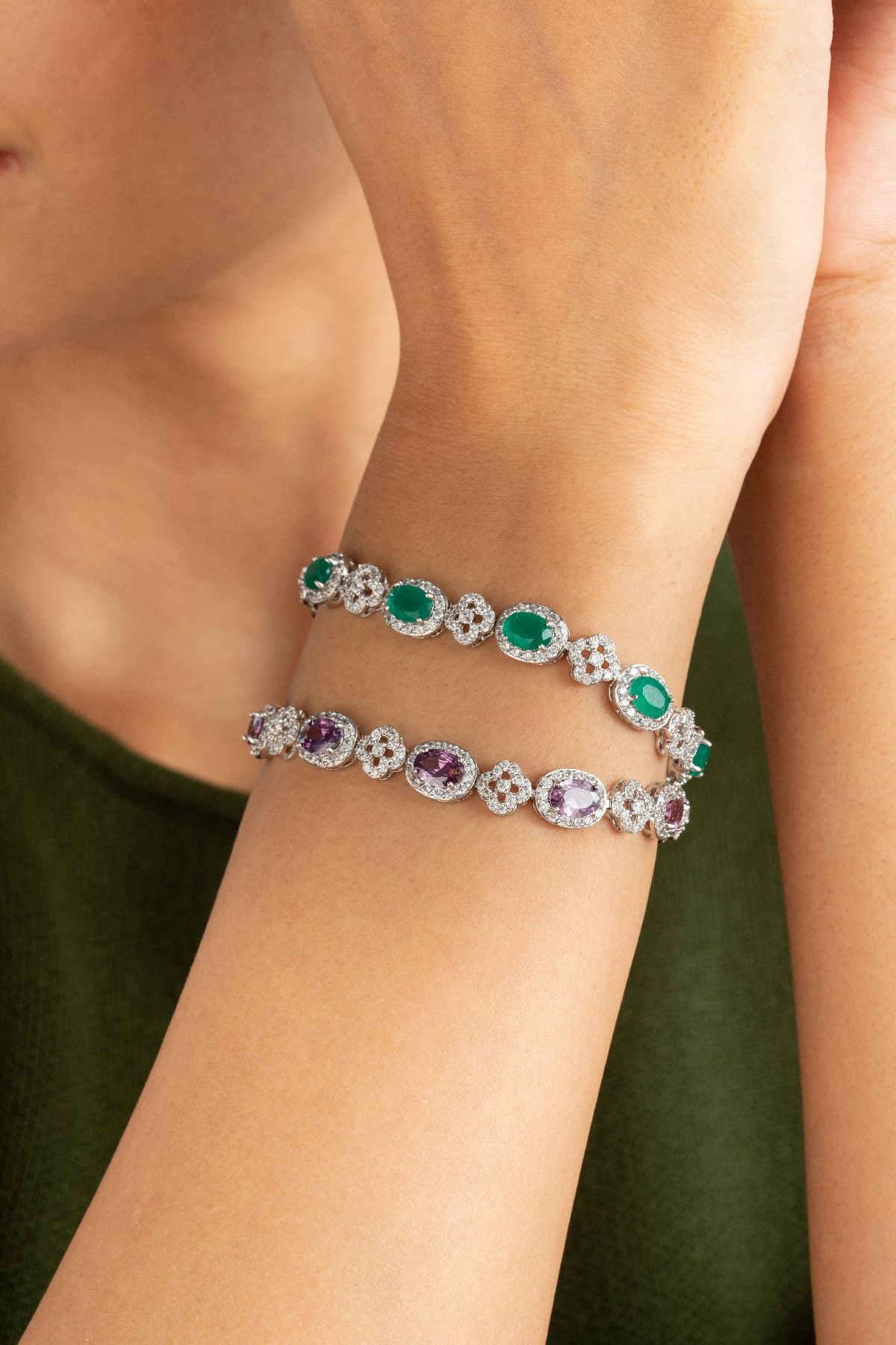 Bracelet | Ira Colour Stone Tennis Bracelet