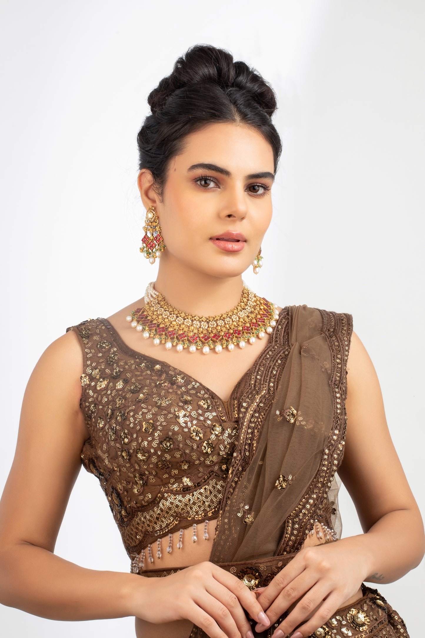 Necklace Set | Nayab Dulhan Sterling Silver Set