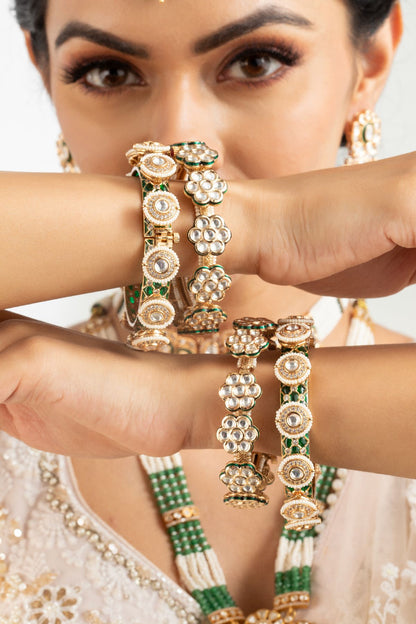 Bangles | Emerald Maharani Openable