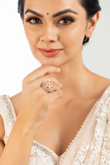 Ring | Blooming Blush Diamante Ring