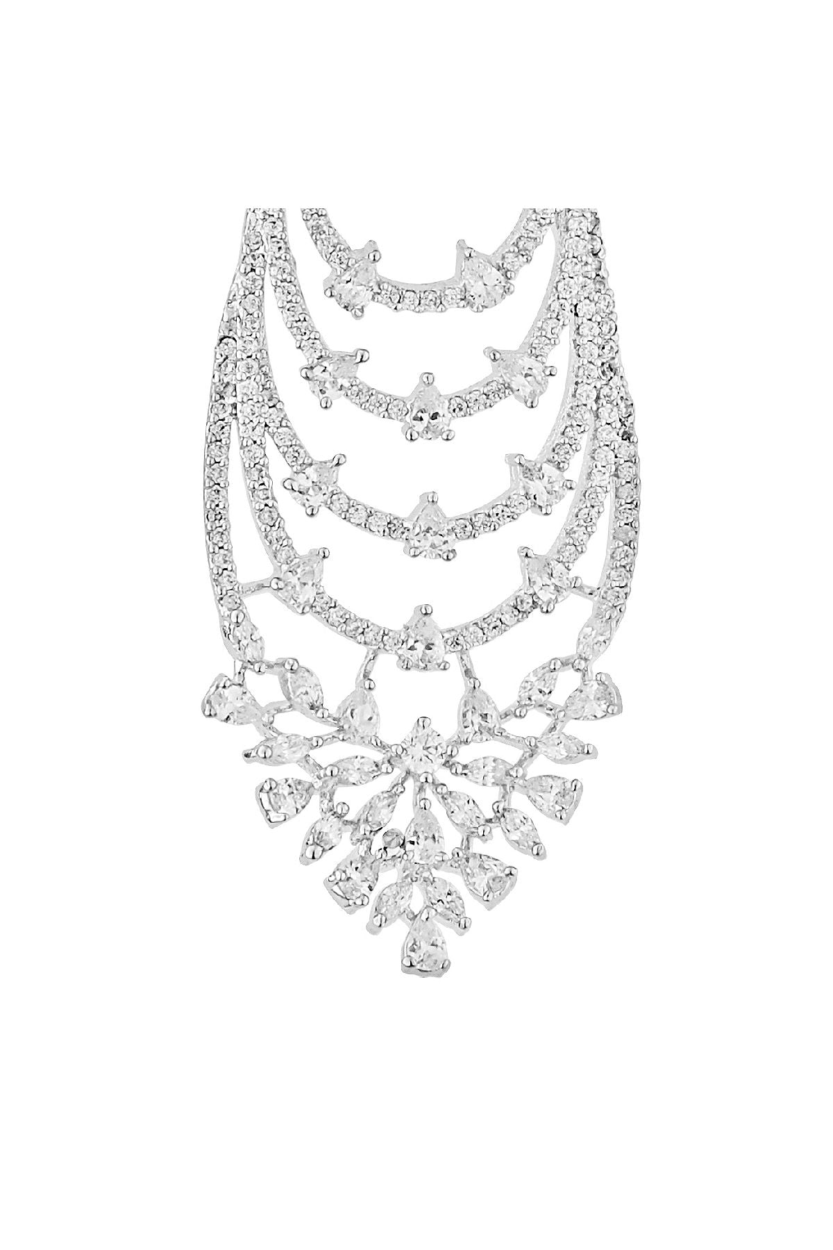 Earrings | Contemporary Long Diamante