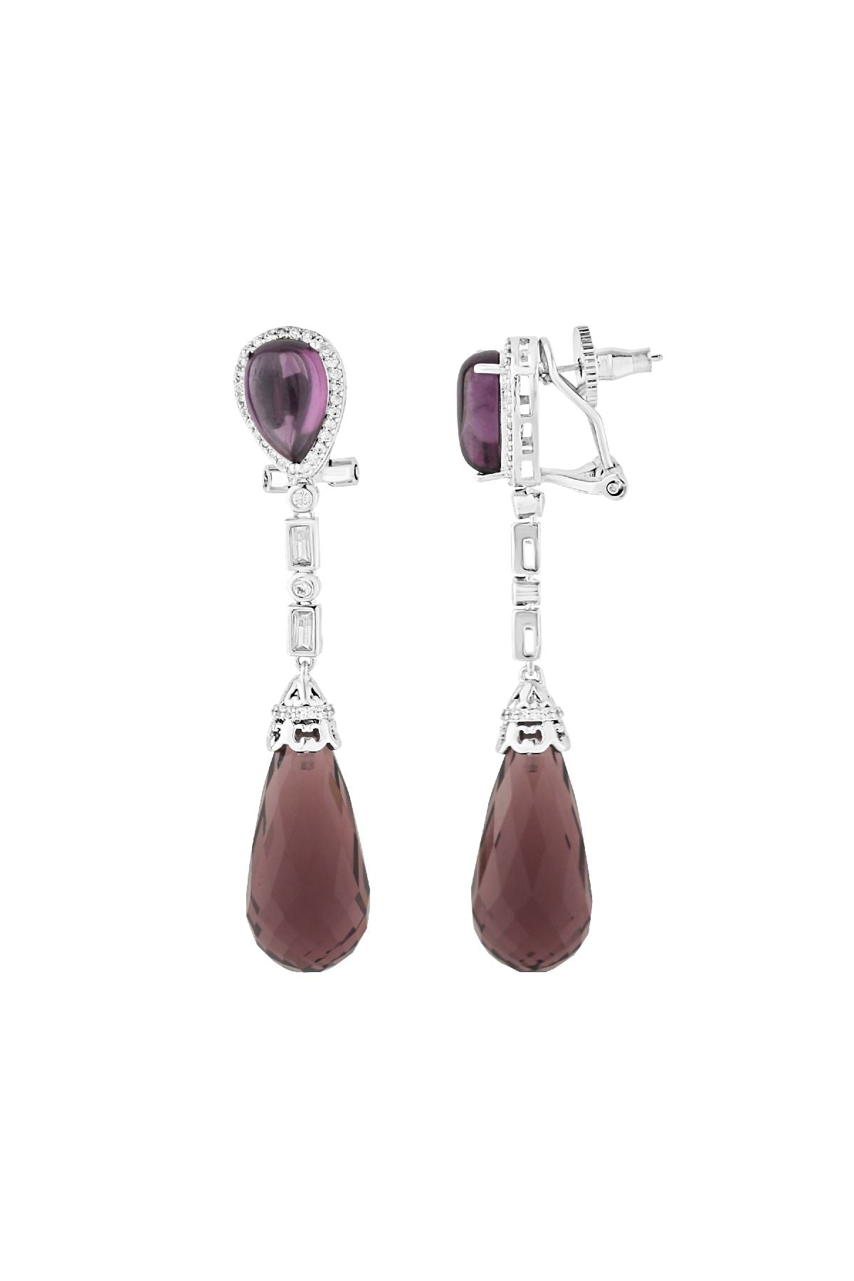 Earrings | Regal Amethyst Drops