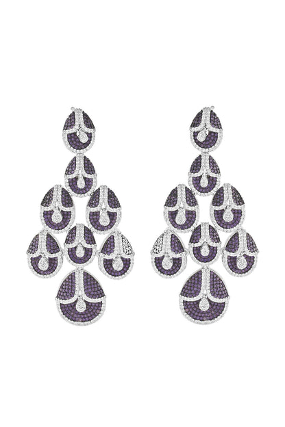 Earrings | Violet Cascade