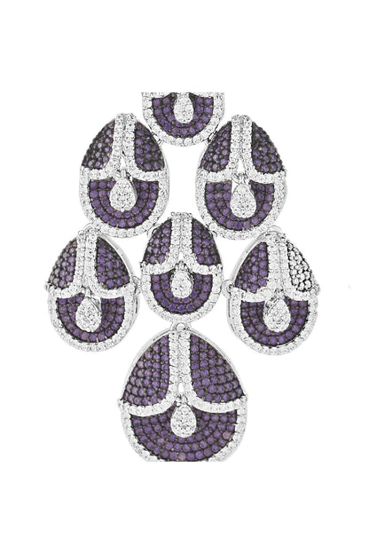 Earrings | Violet Cascade