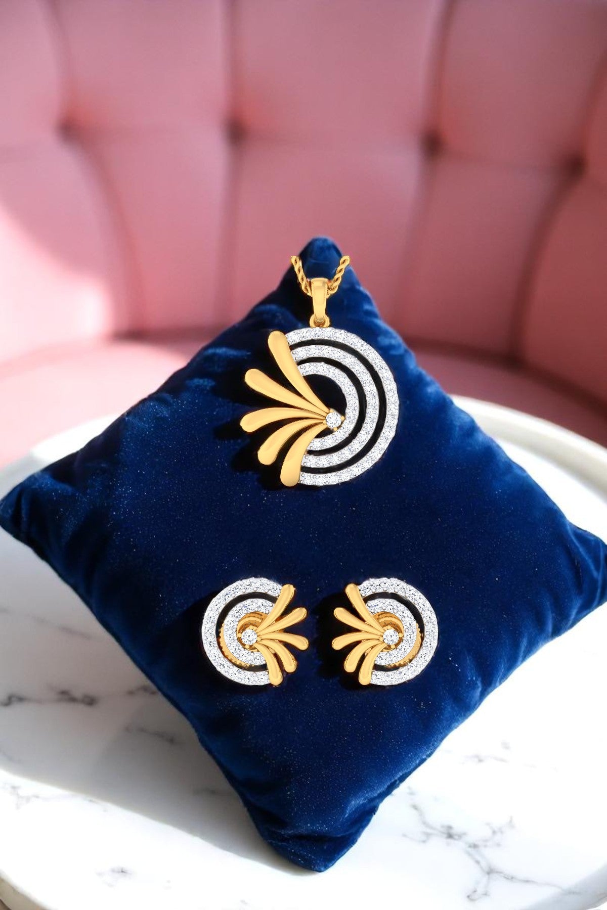 Pendant Set | Aura Swirl Set | Sterling Silver