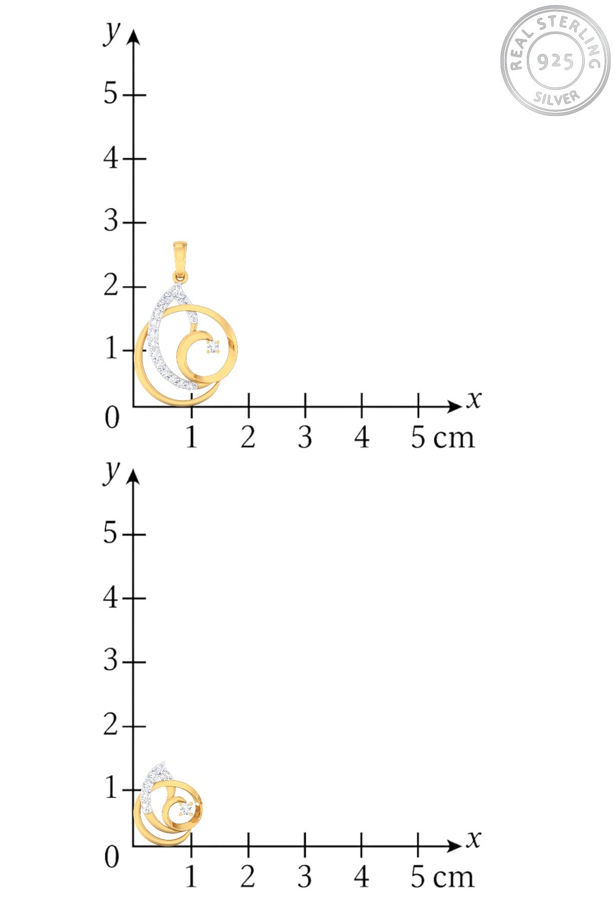 Pendant Set | Twilight Wave Set | Sterling Silver