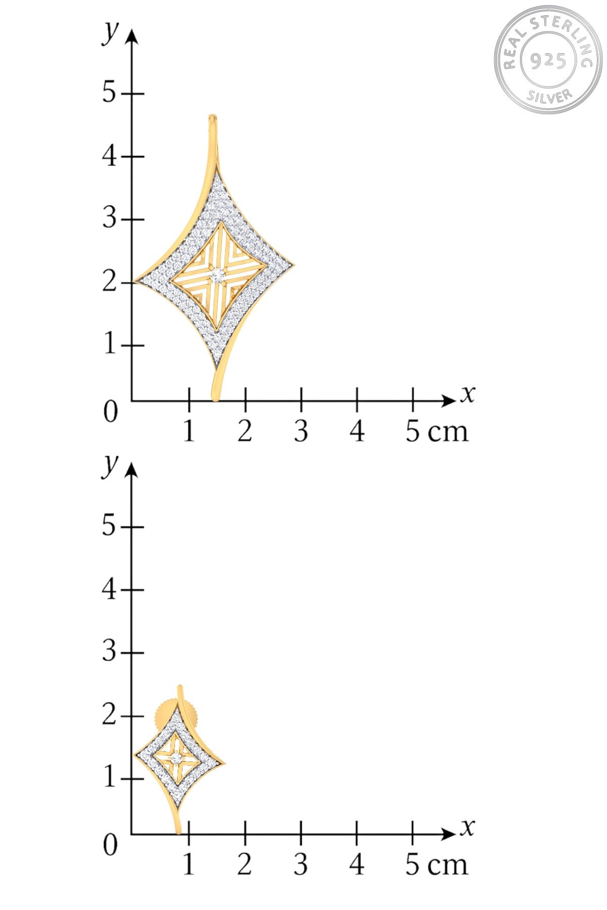 Pendant Set | Nova Frame Set | Sterling Silver