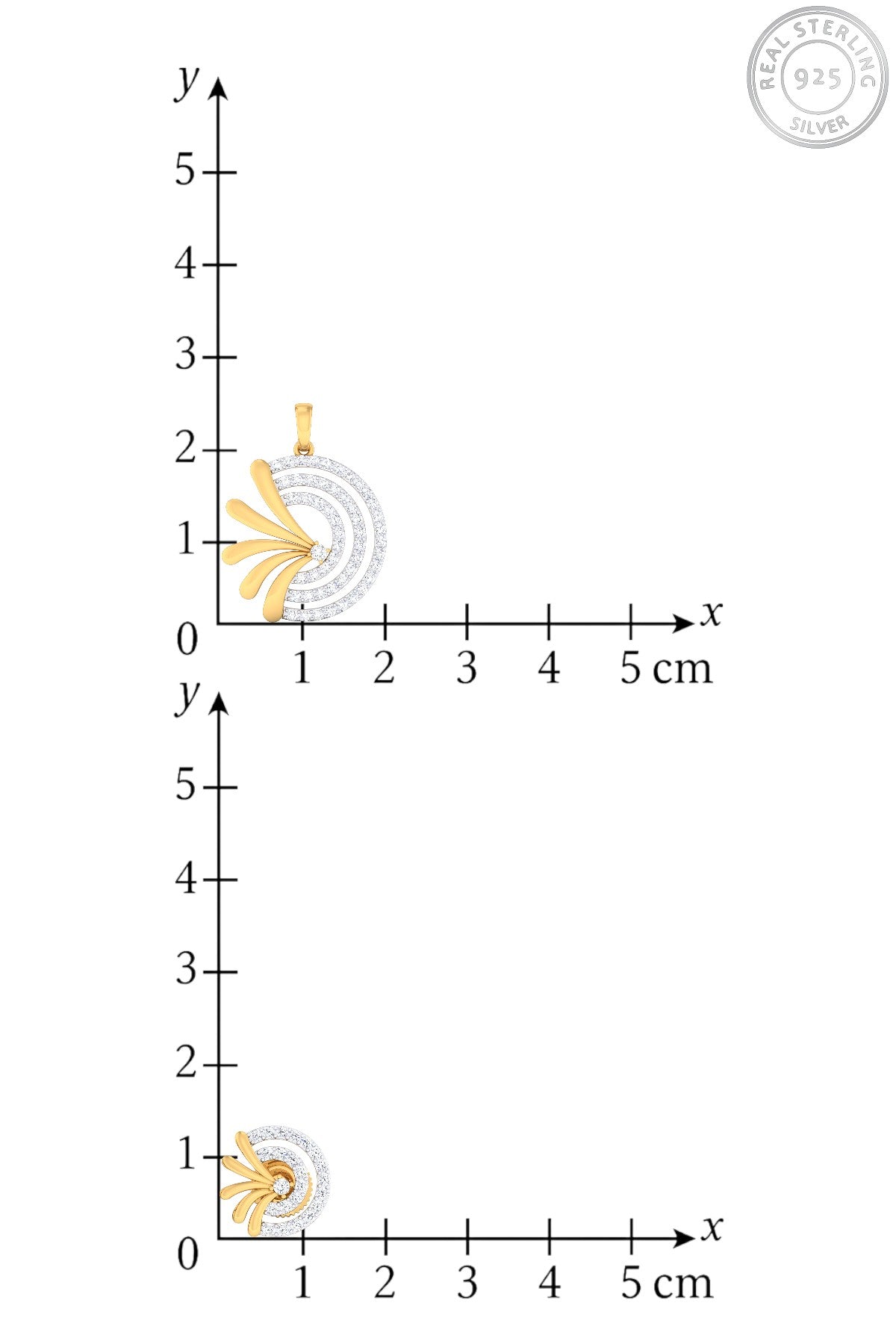 Pendant Set | Aura Swirl Set | Sterling Silver