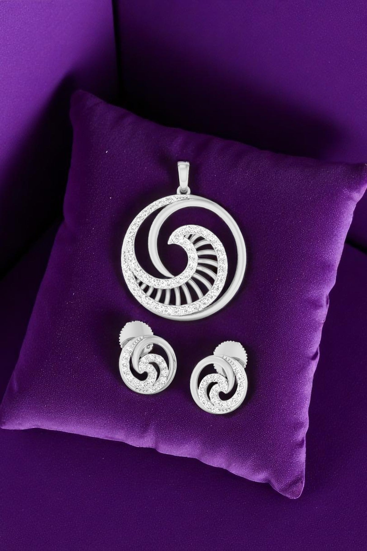 Pendant Set | Luné Circle Set | Sterling Silver