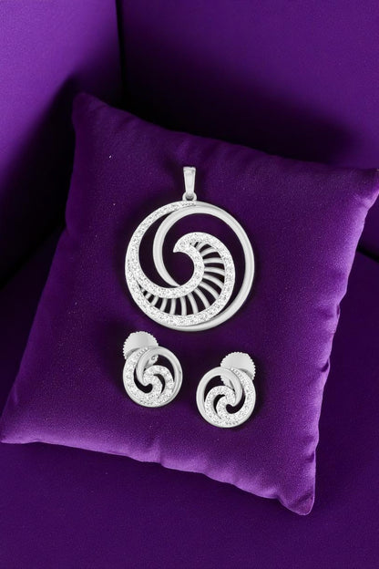 Pendant Set | Luné Circle Set | Sterling Silver